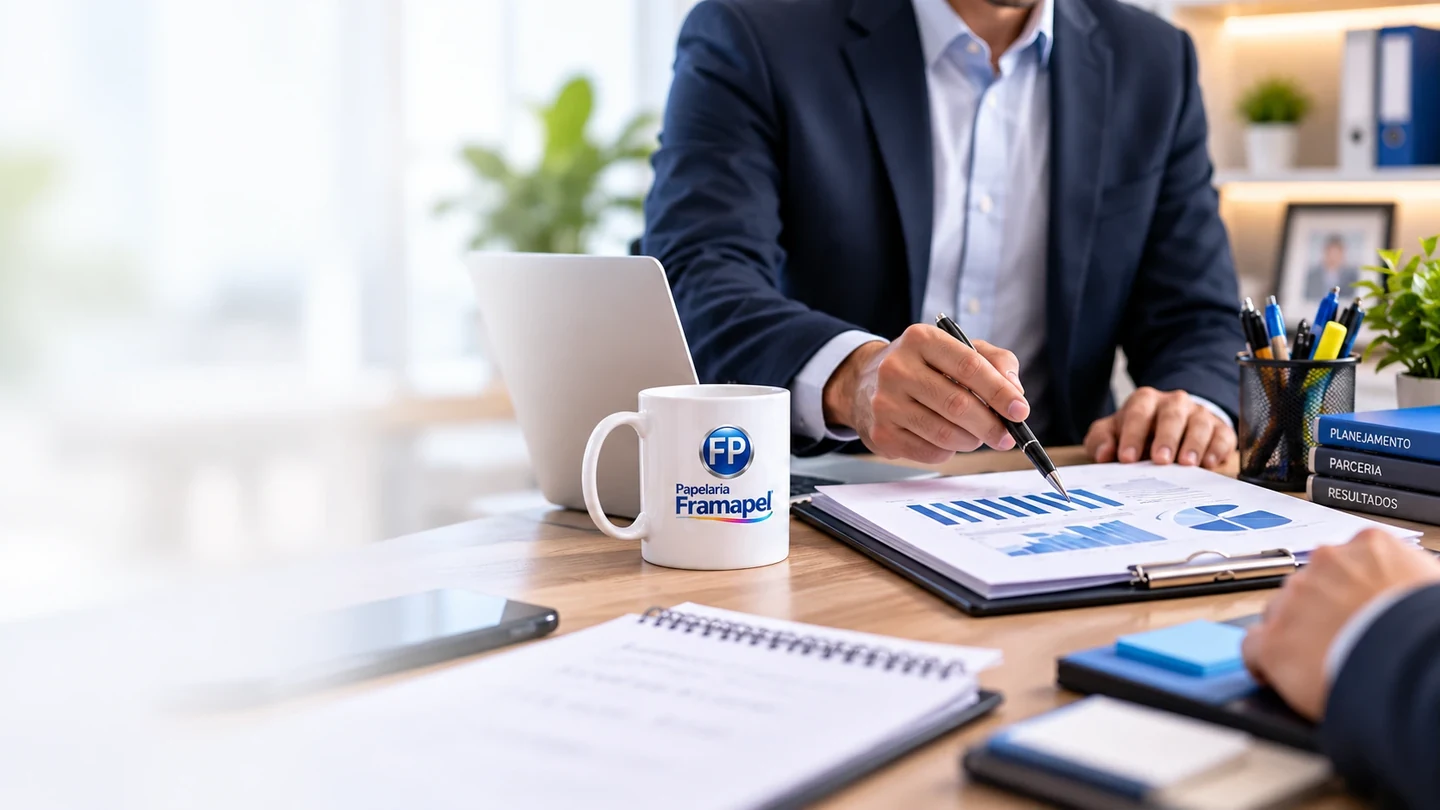 Atendimento para empresas na Papelaria Framapel